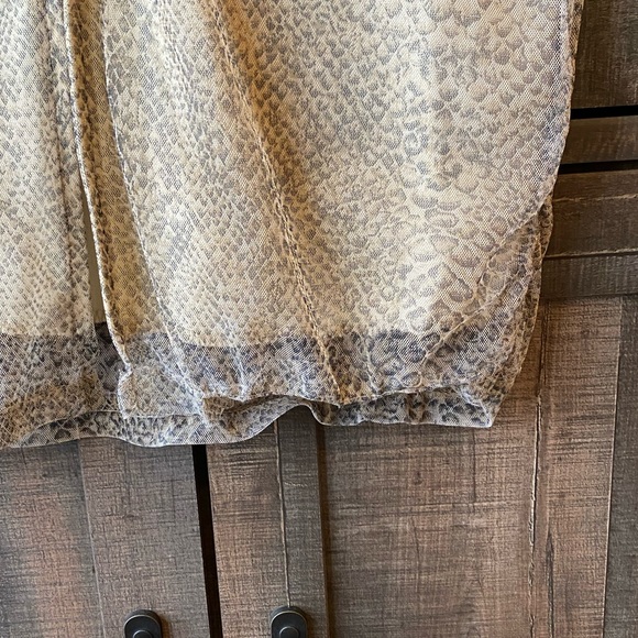 Late 90s snakeskin mesh print maxiskirt - Picture 12 of 12